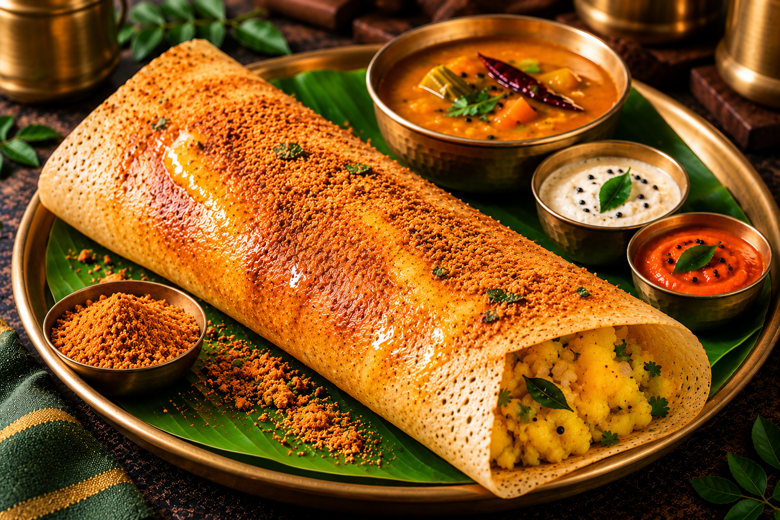 Garlic Dosa