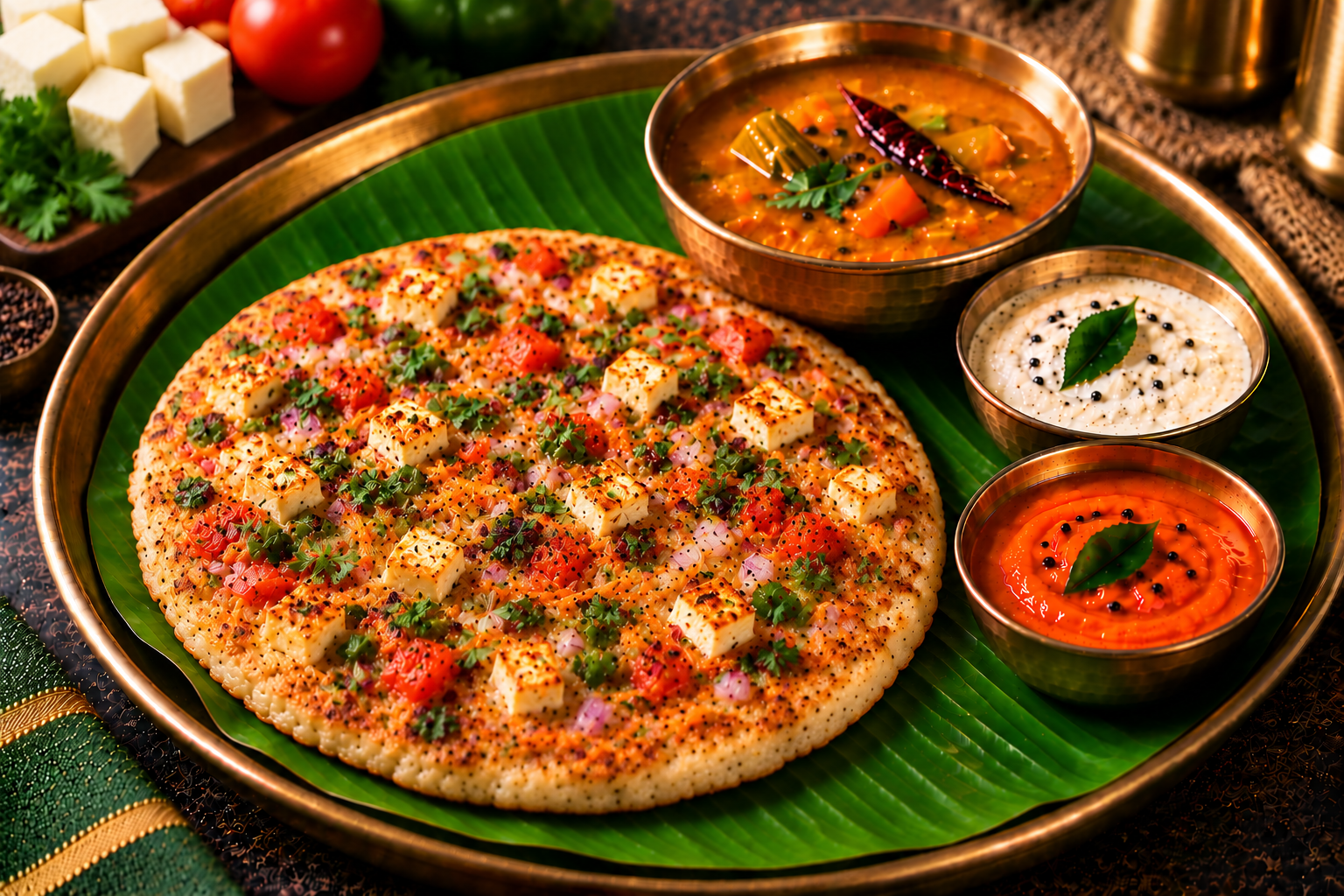 Paneer Uttapam